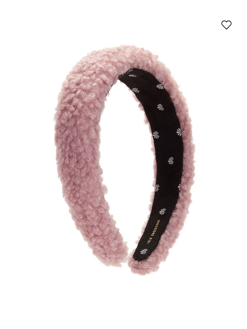 Lele Sadoughi Faux Shearling Alice Headband Mauve